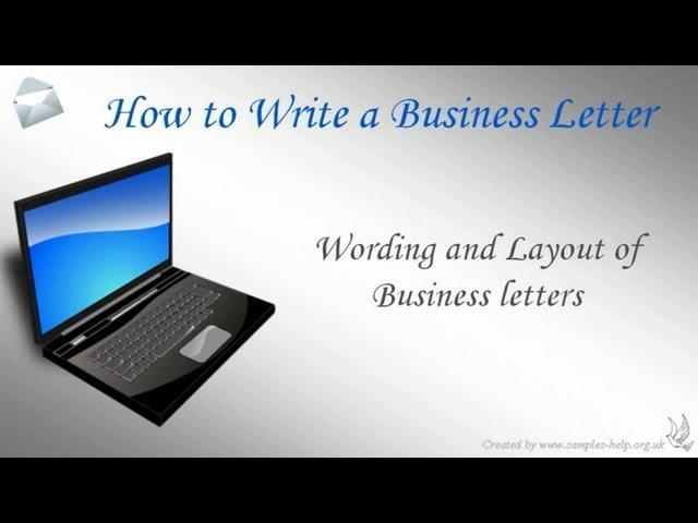 How to write a Business Letter