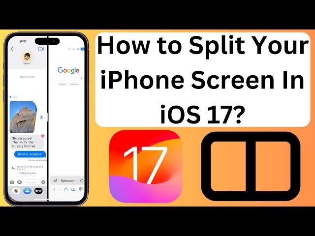How to Split Screen on iPhone! In iOS 17 Quick Tutorial