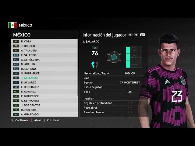 Selección de México (COPA AMERICA) - PES 2021 | PES Dream Patch