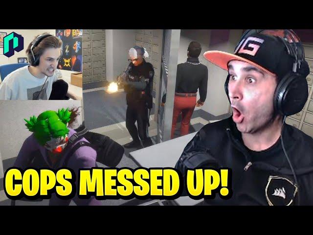 Summit1g Reacts to xQc Solo Heist Cops FAIL RP! | GTA 5 NoPixel RP