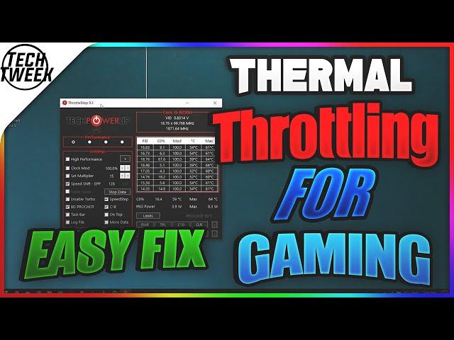 Thermal Throttling | Easy Fix  | ThrottleStop | UPDATED! [NoLags]