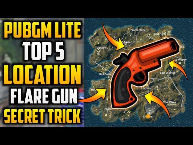 Pubg Mobile Lite Top 5 Secret Location To Find Flare Gun | 10000% Chance To Get Flare Gun