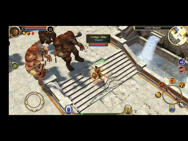 Titan Quest (Mobile Android) - Defeating Typhon on Normal Mode Gameplay