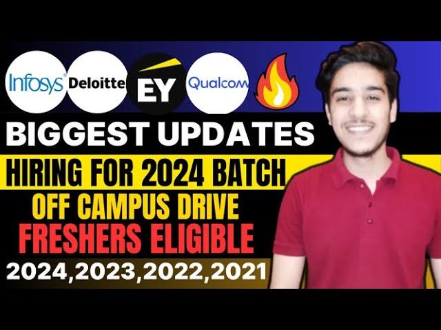 Deloitte, Infosys, TCS off campus hiring for 2024,2023,2022, batch | Accenture hiring for 2024 batch