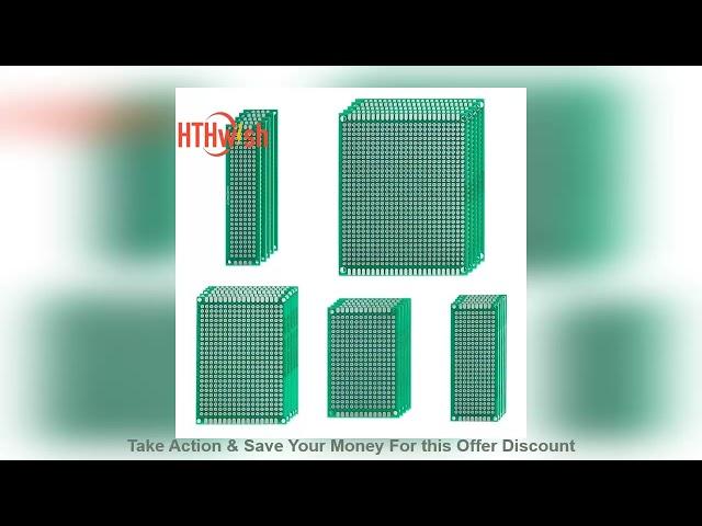 Universal PCB Circuit Protoboard Double Sided Breadboard 2x8 3x7 4x6 5x