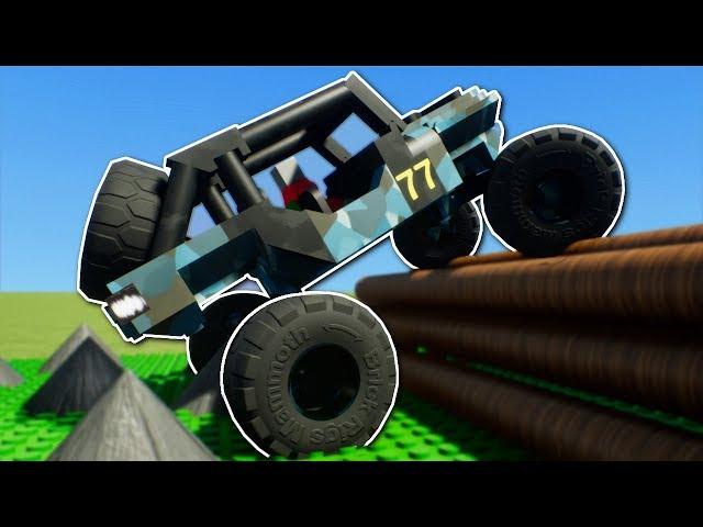 OFF ROAD OBSTACLE RACE! - Brick Rigs Multiplayer Gameplay - Lego Racing Challenge!