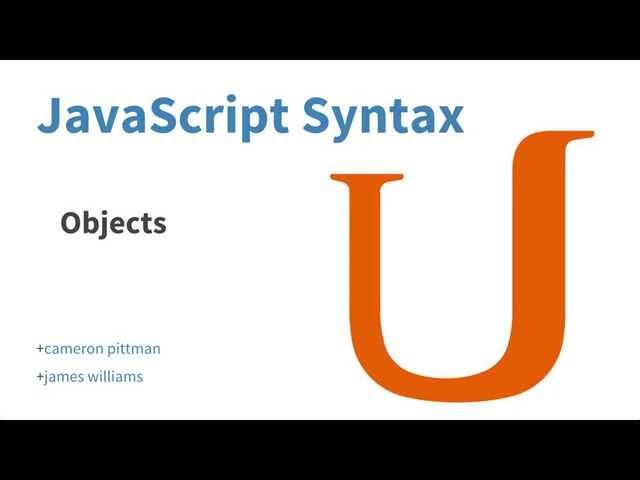 Object Literal Notation - JavaScript Basics