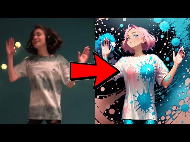 Real Dancer to Anime | My Life is a Party | AI Edit and Original