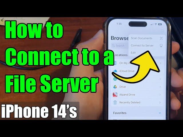 iPhone 14/14 Pro Max: How to Connect to a File Server & Transfer Files