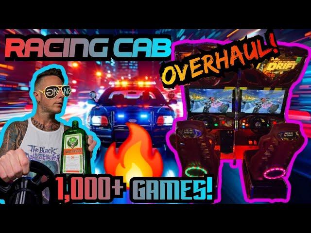 Racing Cab OVERHAUL1,000+ Games | 32" Monitor Swap | Cracware Arcades & More