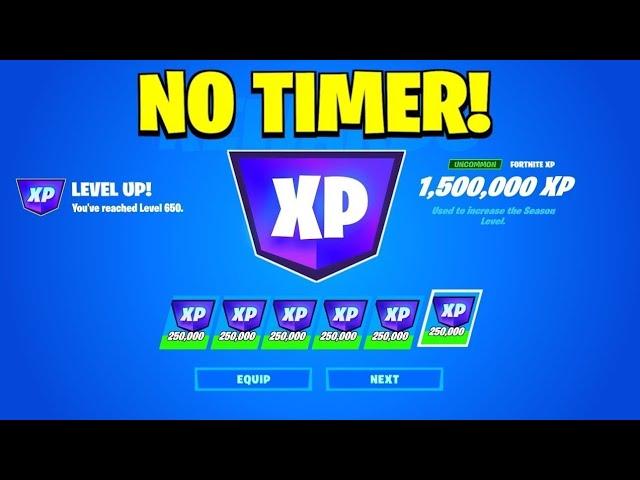 NO TIMER Fortnite AFK XP Glitch Map! CHAPTER 5 SEASON 2! (325,765 XP MAP)