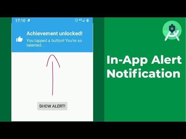 In-App Alert Notifications in Android Studio Tutorial (Kotlin)