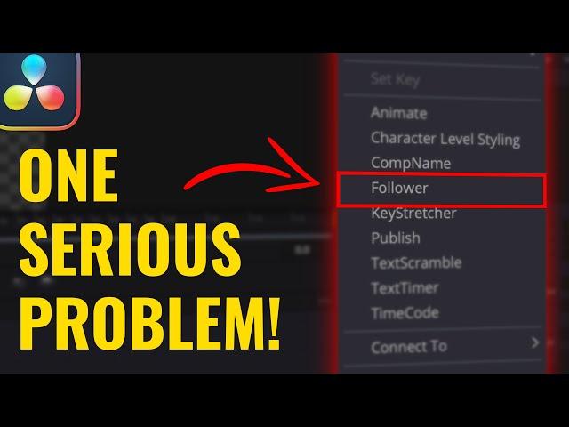 The ONE Problem with the Follower Modifier in DaVinci Resolve 18 and What You can Do Instead