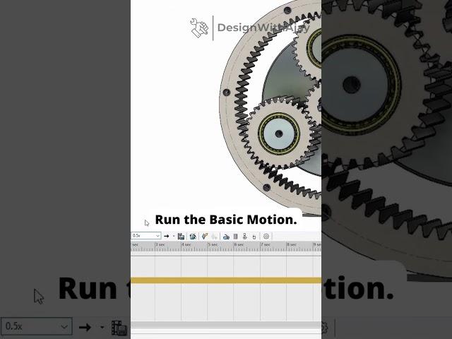 How to create a motion study in Solidworks @DesignWithAjay #shorts #newshorts