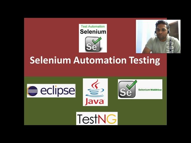 Selenium Demo Part 1 Selenium Proxy Interview support Sudhakar +91-9294052778