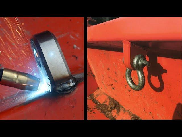 #5 Tractor mod. Weld on clevis mount. Great front end loader bucket mod for Kubota B2601 and more!