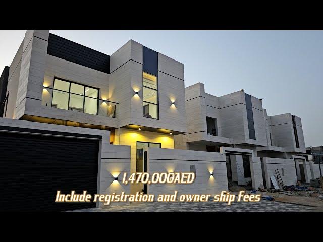 Villa For Sale in Ajman l Super Modern Villa l 5 BHK l without registration and ownership fees