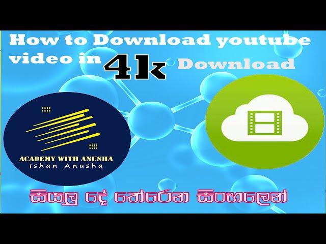 How to download youtube video in 4k Downloader | Sinhala