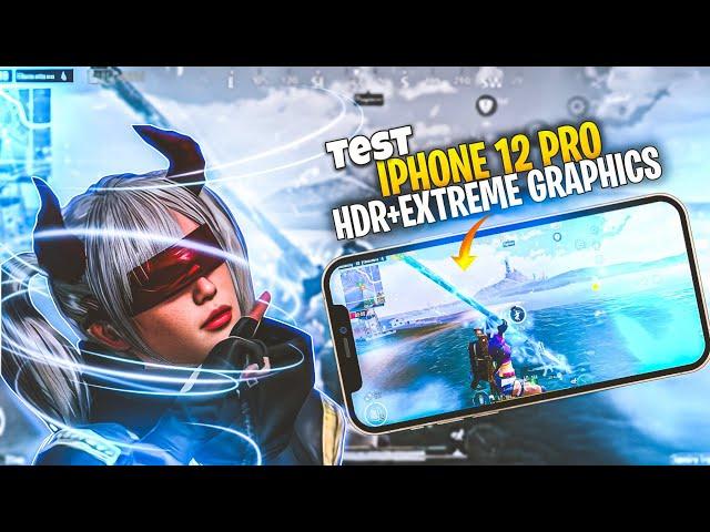 iPhone 12 Pro HDR + Extreme Graphics Pubg Test  IOS 18.2 | Extreme Performance Review