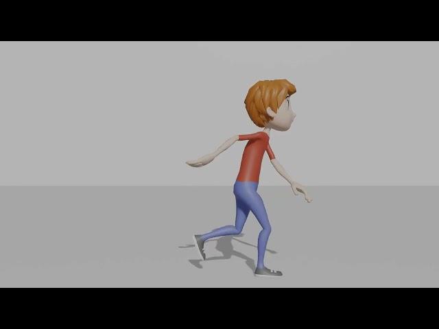 walk cycle  | animation | happy walk cycle | 3d animation