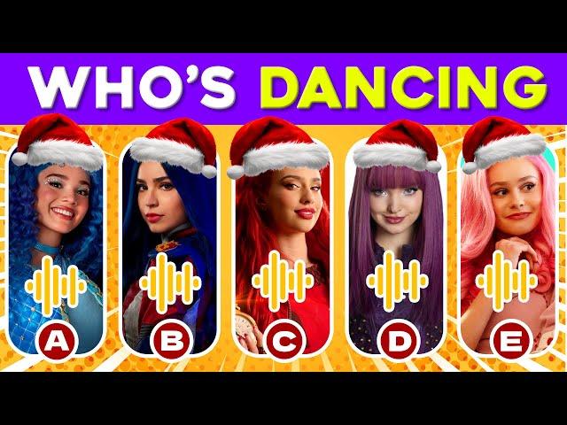 Guess Who's DANCING  Descendants: The Rise of Red ️ Red, Mal, Chloe, Uliana, Evie, Carlos.