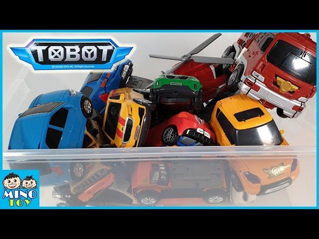 Tobot Giga7, Quatran, Tritan and Titan 16 vehicles combine to transform into 4 robots each!