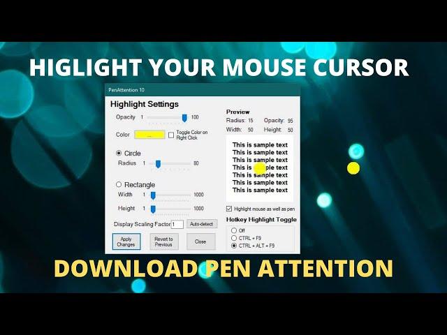 #highlightmousecursor            Highlight Your Mouse Cursor For Free! | Download Pen Attention 2020