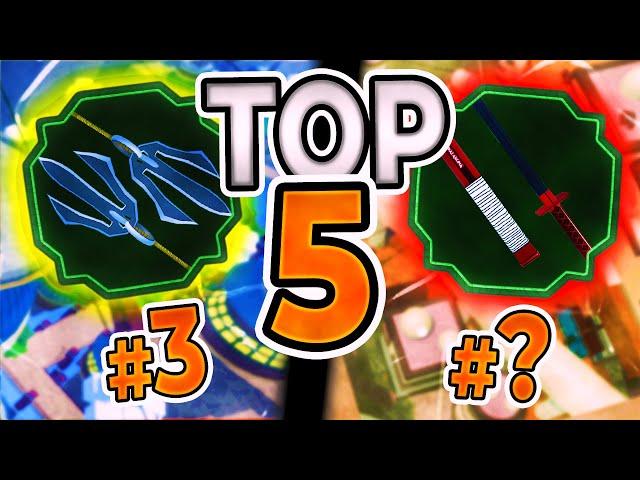 The TOP 5 Weapons | Best Weapons in Shindo Life!