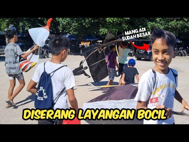 DISERANG BOCIL‼️TERBANGKAN SEMUA LAYANGAN BOCIL