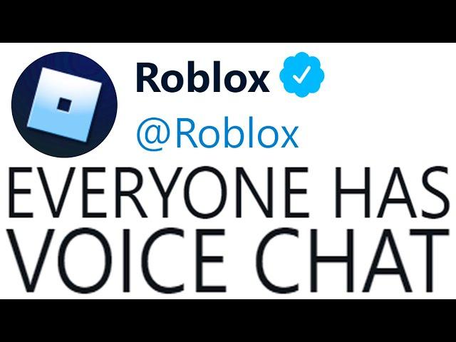 Roblox Just Gave EVERYONE Voice Chat...