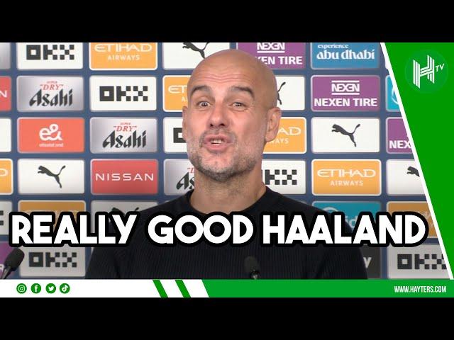 Haaland's an INCREDIBLE WEAPON | Pep Guardiola | Man City 2-1 Brentford