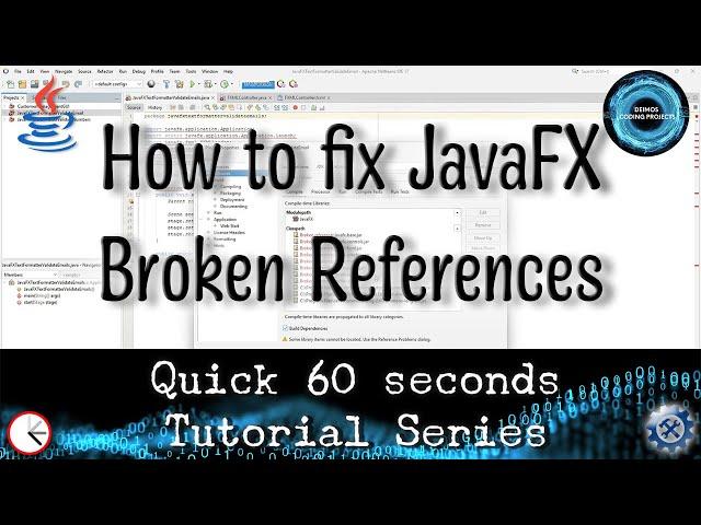 How to fix JavaFX NetBeans broken references ️