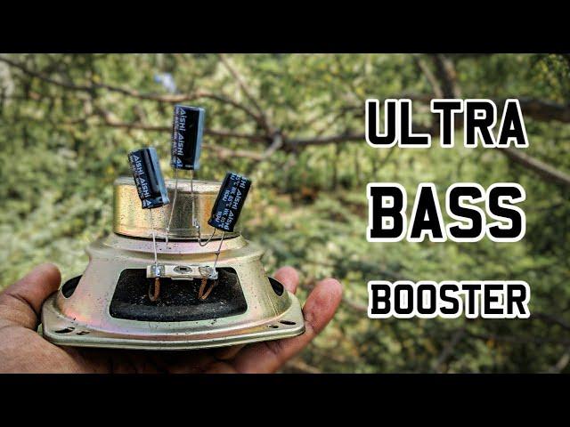 How to increase BASS | Bass Booster Circuit | Ultra BASS in speakers using capacitor