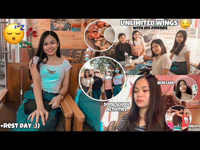 VLOG • doing school activities ,hanging out w friends, skin care + zumba ||ERICKA