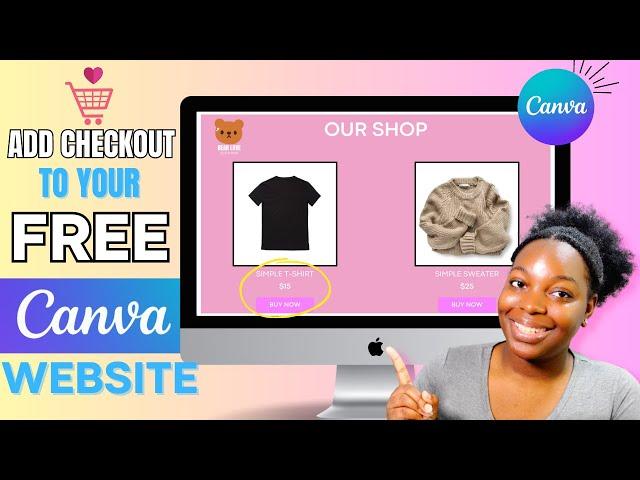 How To Turn FREE Canva Website into ECommerce Website | How to Create a Website With Canva