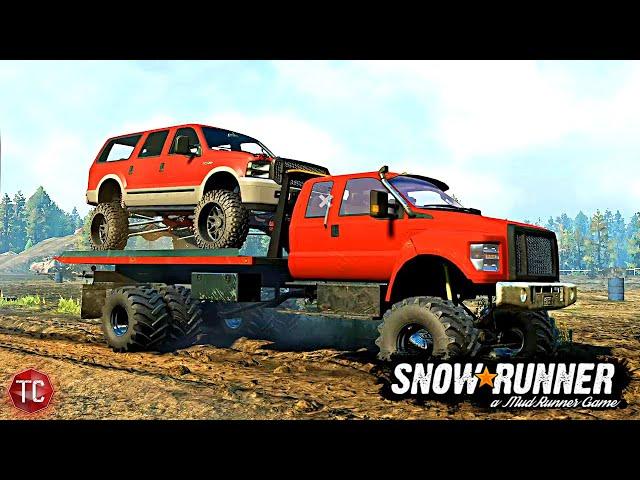 SnowRunner: ROLLBACK TOW TRUCK TEST! (Does it Work?)