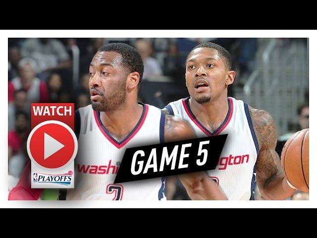 John Wall & Bradley Beal Full Game 5 Highlights vs Hawks 2017 Playoffs - TOO STRONG!