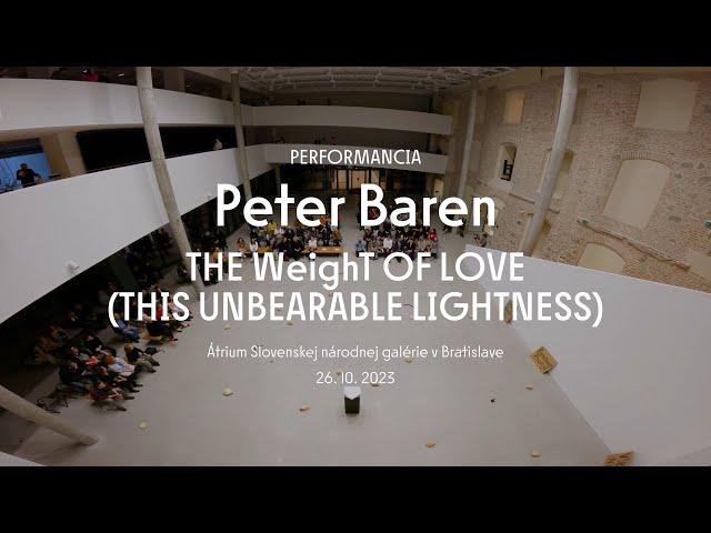 Peter Baren - THE WeighT OF LOVE (THIS UNBEARABLE LIGHTNESS)