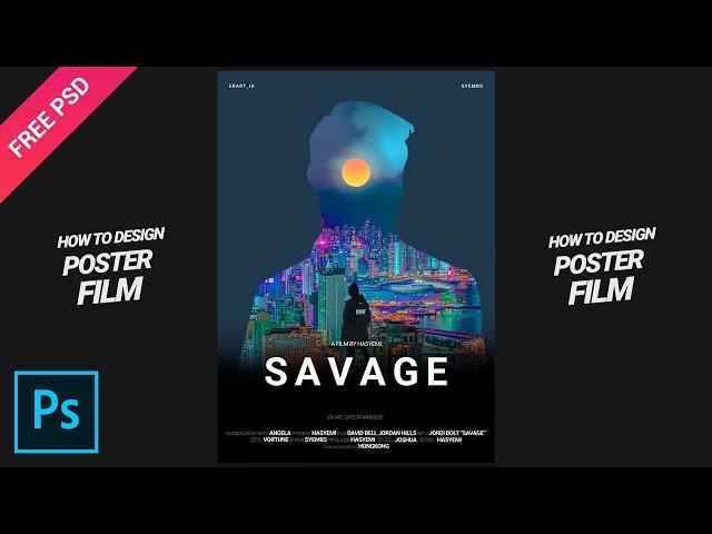 How to make a simple movie poster in Photoshop CC 2021