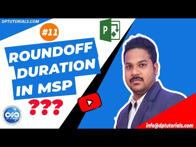 How To Roundoff Task Durations In Microsoft Project || MSP Tutorials