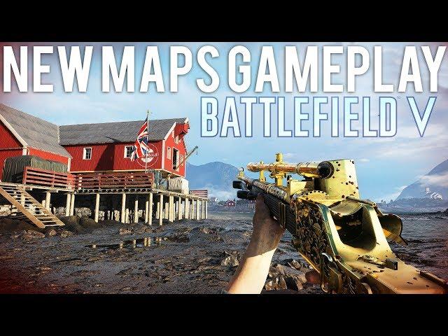 NEW Maps Gameplay Battlefield 5 - Lofoten + Provence, 3 new guns!