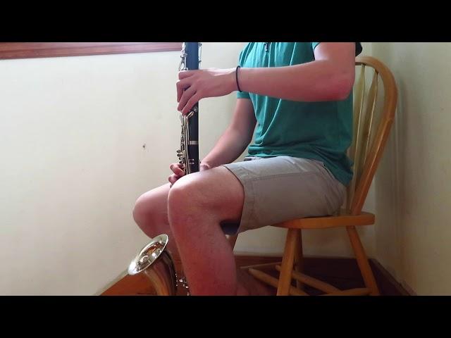 Somewhere Over the Rainbow on Bass Clarinet