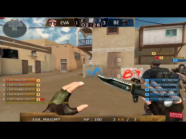 CFEL 2018 Vòng 3   EVATeam vs BornEvil Map 1   BE Chơi Sòng Phẳng Trước EVA