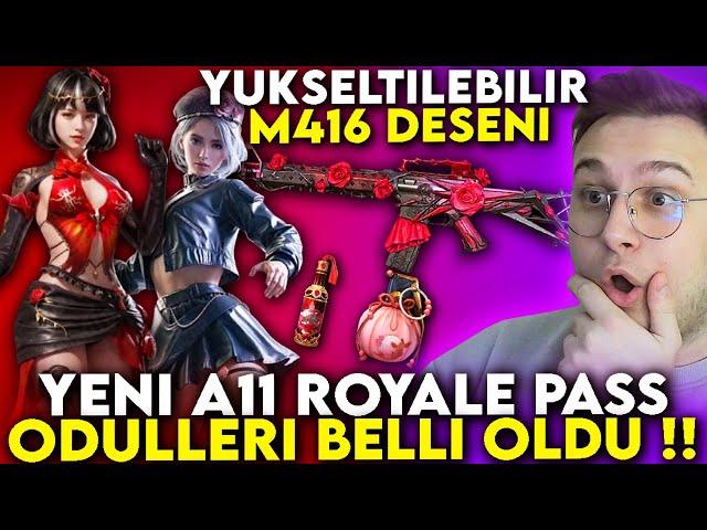 YENİ A11 ROYALE PASS KADEME ÖDÜLLERİ BELLİ OLDU! PUBG Mobile