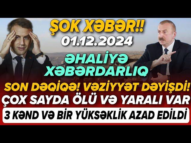 TƏCİLİ! Vacib xəbərlər 01.12.2024 (Xəbər Bələdcisi) xeberler, son xeberler bugun 2024