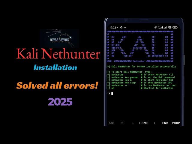 Kali NetHunter Rootless Installation with Error Fixes (2025 Updated Guide)