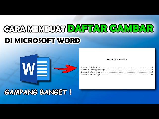 Cara Membuat Daftar Gambar Otomatis di Word