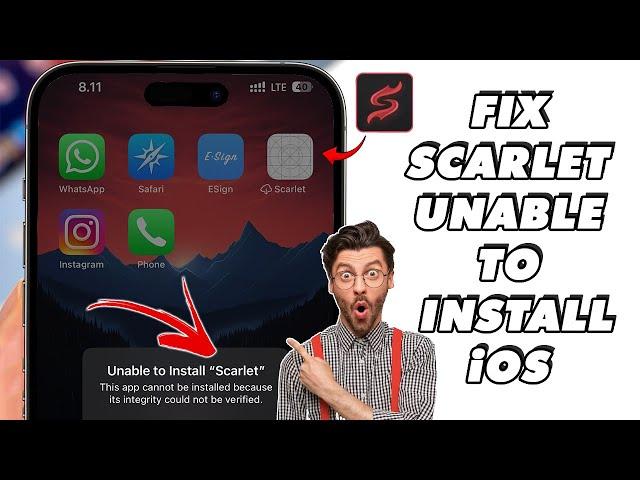 Scarlet Unable to Install : Fix Blacklist App Unable to Verify on iOS