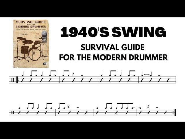 1940's Swing Drum Chart - Sight Reading Practice