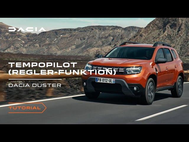 Der neue Dacia Duster 2023: So verwendest du den Tempopilot | Video auf DEUTSCH